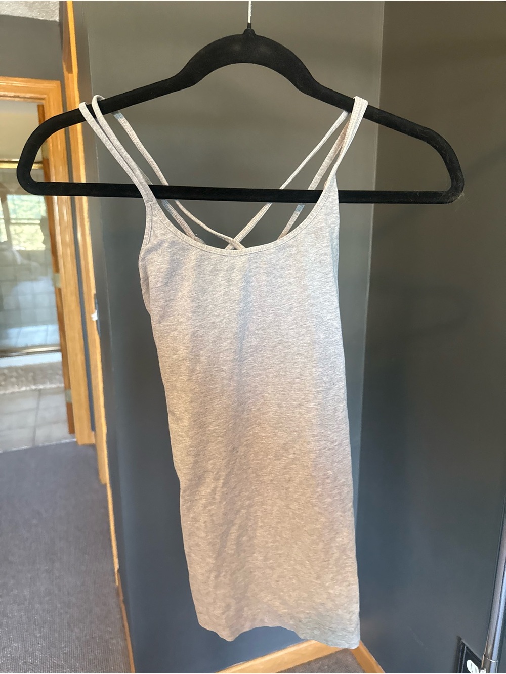 Lululemon Light Gray Double-Strap Camisole Tank